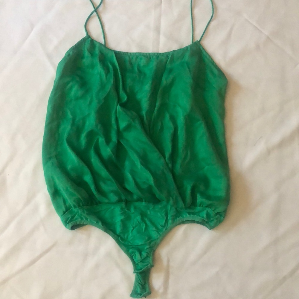 New Guess Marciano Natalie Draped Wrap Bodysuit XS